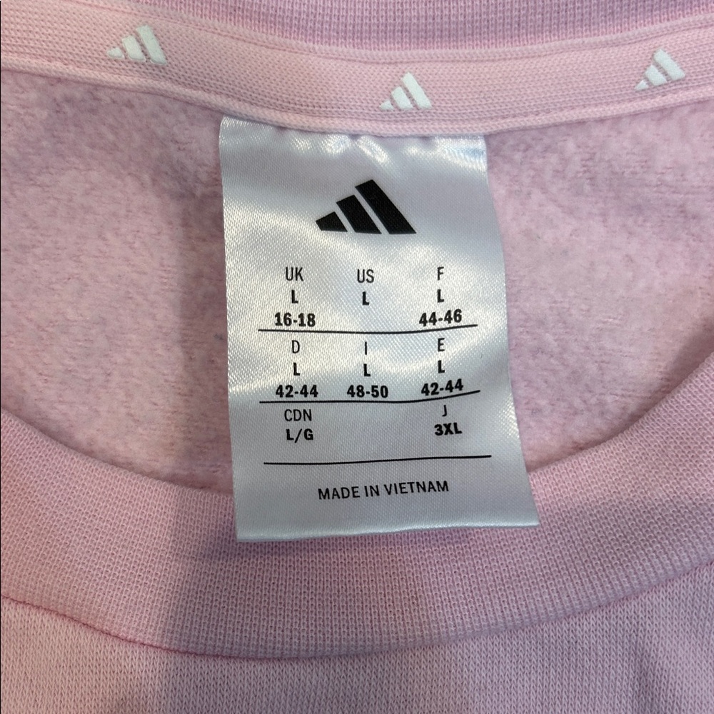 adidas Light Pink Crewneck Sweatshirt - Picture 2 of 5
